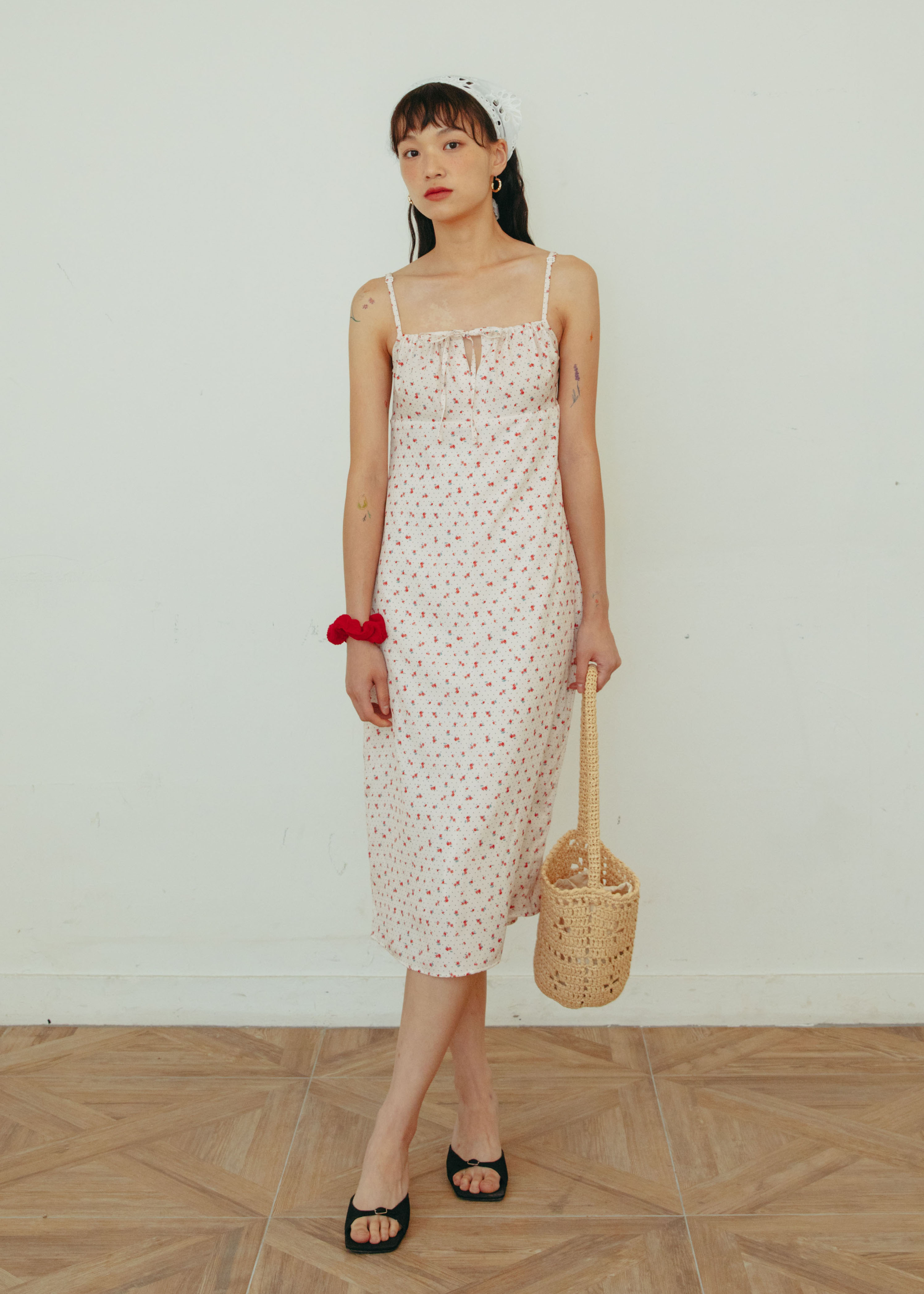 French Flower Dress - Ivory
